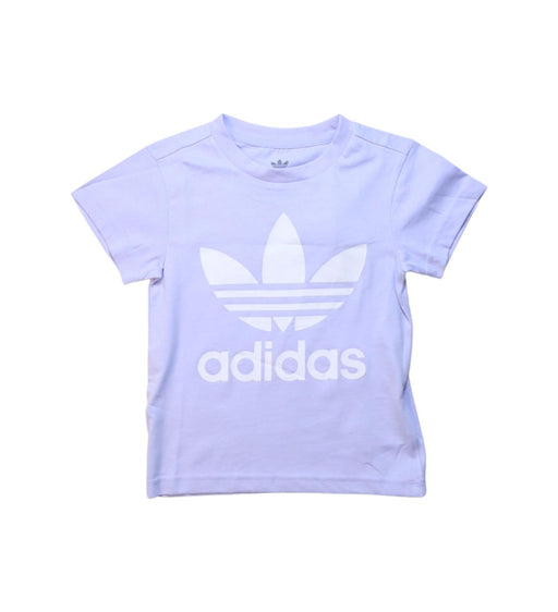 A Purple Short Sleeve T Shirts from Adidas in size 4T for girl. (Front View)