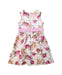 A Multicolour Sleeveless Dresses from Monnalisa in size 3T for girl. (Back View)