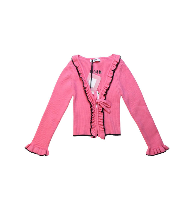 A Pink Cardigans from MSGM in size 4T for girl. (Front View)