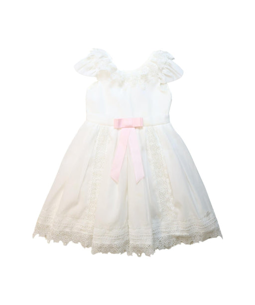 A White Short Sleeve Dresses from Nicholas & Bears in size 2T for girl. (Front View)