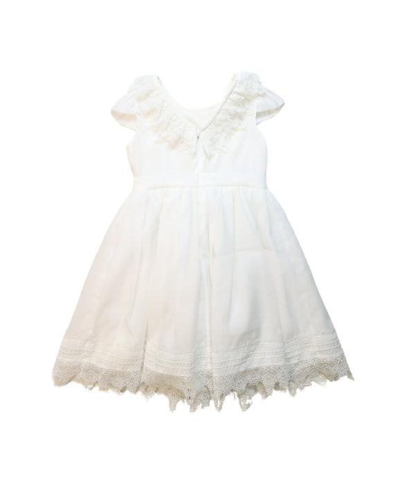 A White Short Sleeve Dresses from Nicholas & Bears in size 2T for girl. (Back View)