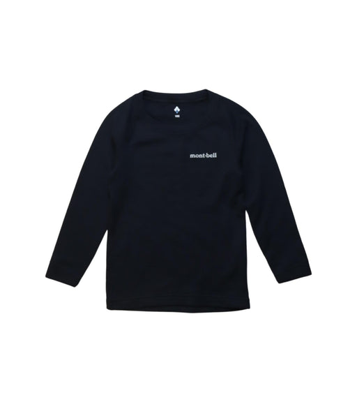 A Black Long Sleeve T Shirts from Mont-bell in size 3T for boy. (Front View)