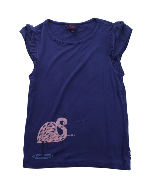 A Blue Sleeveless Tops from Paul Smith in size 6T for girl. (Front View)