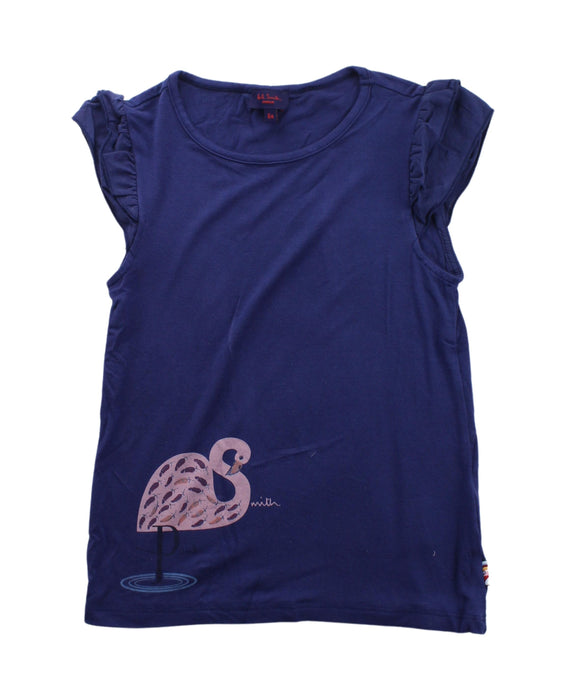 A Blue Sleeveless Tops from Paul Smith in size 6T for girl. (Front View)