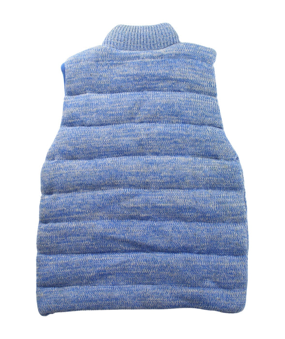 A Blue Outerwear Vests from Seed in size 4T for boy. (Back View)
