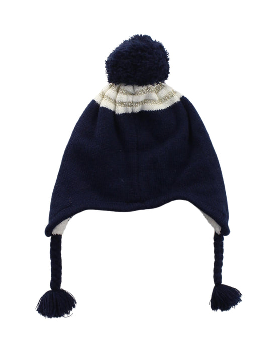 A Blue Winter Hats from Seed in size O/S for girl. (Back View)