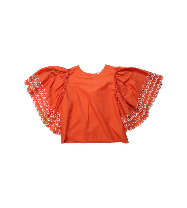 A Red Long Sleeve Tops from Stella McCartney in size 8Y for girl. (Front View)