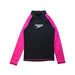 A Black Rash Guards from Speedo in size 8Y for girl. (Front View)