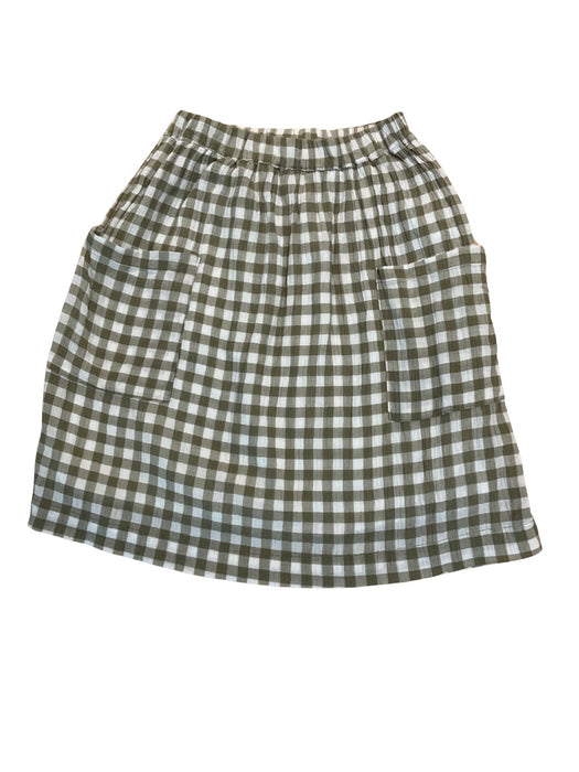 A Green Mid Skirts from Seed in size 4T for girl. (Front View)