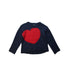 A Navy Knit Sweaters from Crewcuts in size 6T for girl. (Front View)