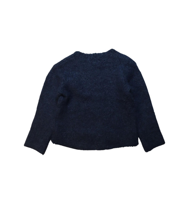 A Navy Knit Sweaters from Crewcuts in size 6T for girl. (Back View)