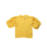 A Yellow Short Sleeve Tops from Janie & Jack in size 4T for girl. (Front View)