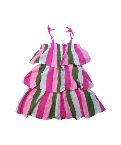 A Multicolour Sleeveless Dresses from Janie & Jack in size 5T for girl. (Front View)