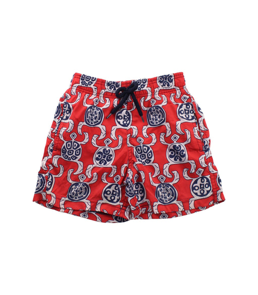 A Red Shorts from Vilebrequin in size 6T for boy. (Front View)