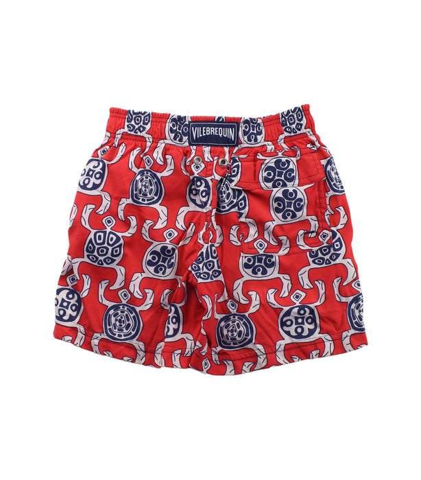 A Red Shorts from Vilebrequin in size 6T for boy. (Back View)