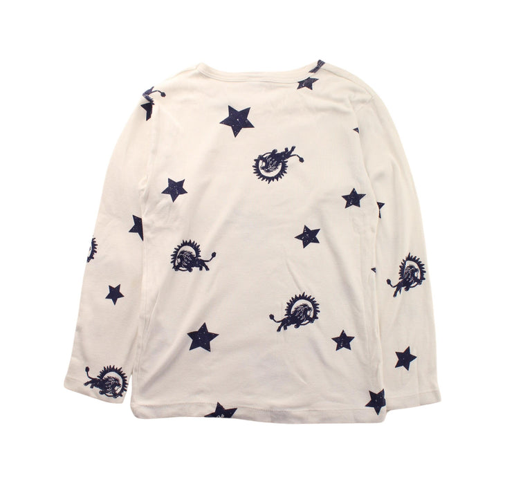 A Blue Long Sleeve T Shirts from Petit Bateau in size 8Y for boy. (Back View)