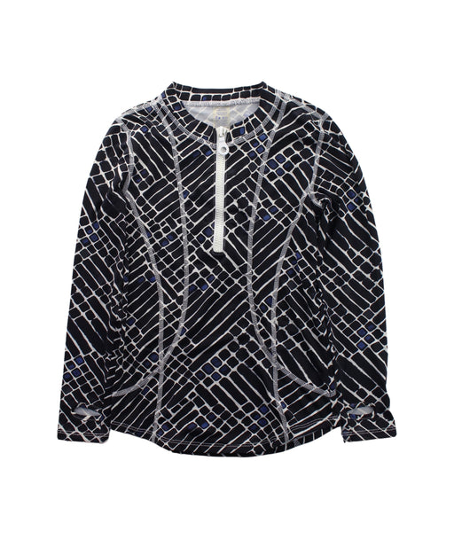 A Black Rash Guards from Via Eden in size 5T for girl. (Front View)