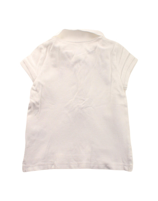 A White Short Sleeve Polos from Polo Ralph Lauren in size 2T for girl. (Back View)