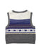 A Grey Sweater Vests from Les Enphants in size 6-12M for boy. (Back View)