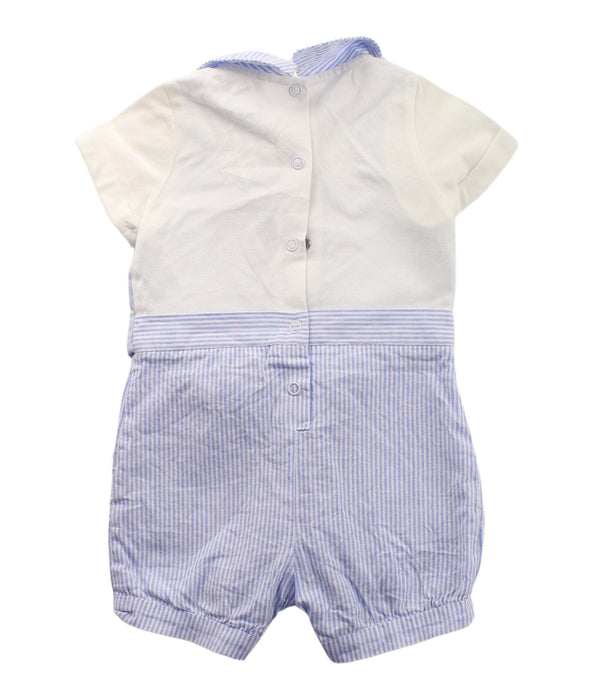 A Blue Short Sleeve Rompers from Nicholas & Bears in size 0-3M for boy. (Back View)