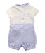 A Blue Short Sleeve Rompers from Nicholas & Bears in size 0-3M for boy. (Back View)