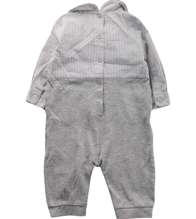 A Grey Long Overalls from Nicholas & Bears in size 3-6M for boy. (Back View)