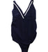 A Blue Swimsuits from Seraphine in size XS for maternity. (Front View)