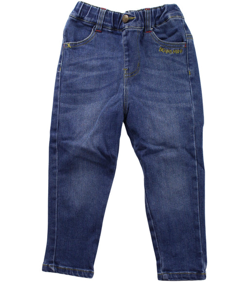 A Blue Jeans from BEAMS in size 18-24M for boy. (Front View)