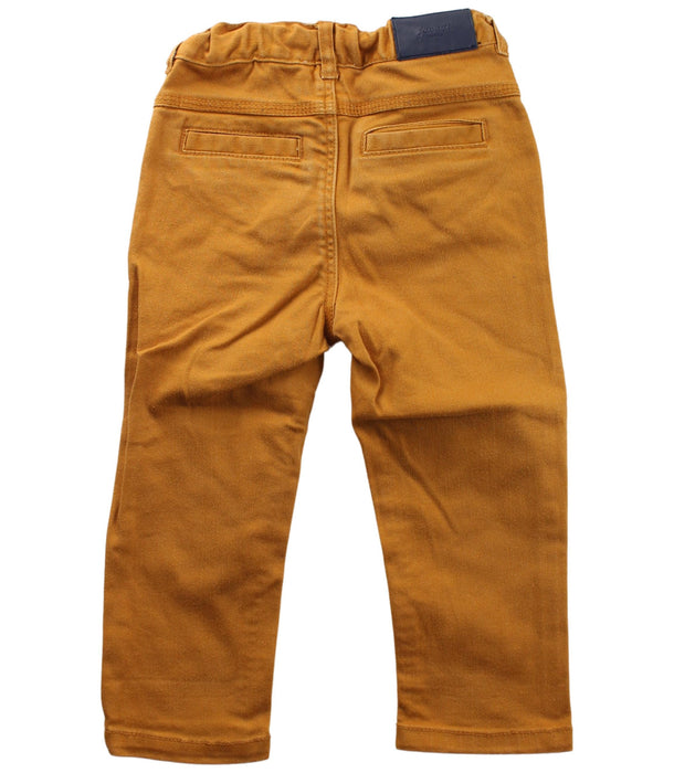 A Yellow Casual Pants from Jacadi in size 2T for boy. (Back View)