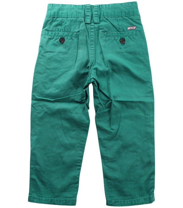 A Green Casual Pants from Jacadi in size 2T for boy. (Back View)