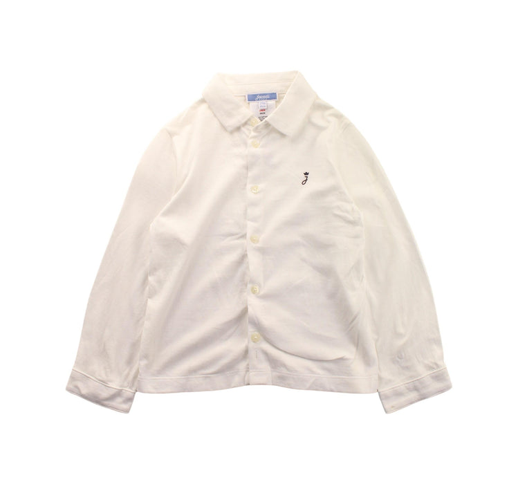 A White Long Sleeve Shirts from Jacadi in size 2T for boy. (Front View)