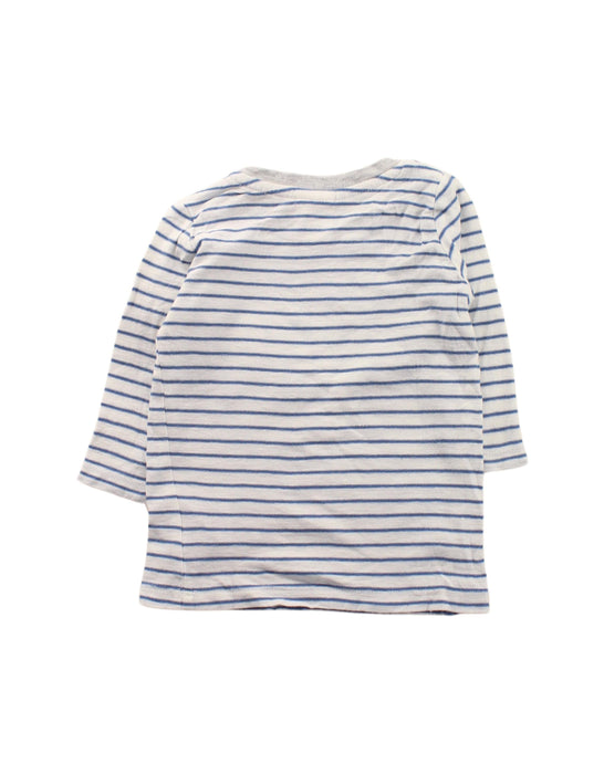 A Blue Long Sleeve T Shirts from Seed in size 0-3M for boy. (Back View)