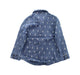 A Blue Lightweight Jackets from Seed in size 4T for girl. (Back View)