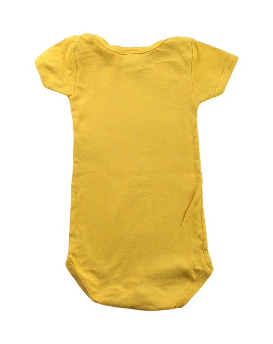 A Yellow Short Sleeve Bodysuits from Petit Bateau in size 3-6M for neutral. (Back View)