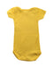 A Yellow Short Sleeve Bodysuits from Petit Bateau in size 3-6M for neutral. (Back View)