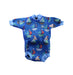 A Blue Wetsuits from Splash About in size 3-6M for boy. (Front View)