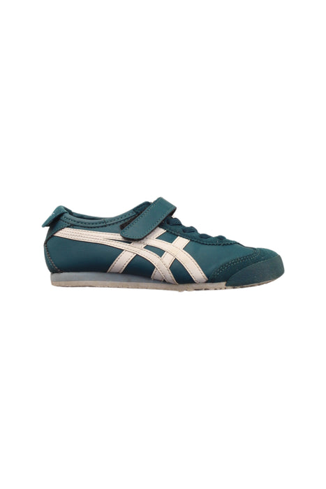 A Teal Sneakers from Onitsuka Tiger in size 6T for boy. (Front View)