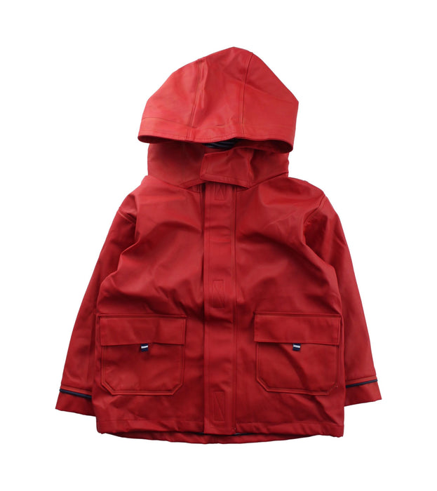 A Red Coats from Jojo Maman Bébé in size 2T for girl. (Front View)
