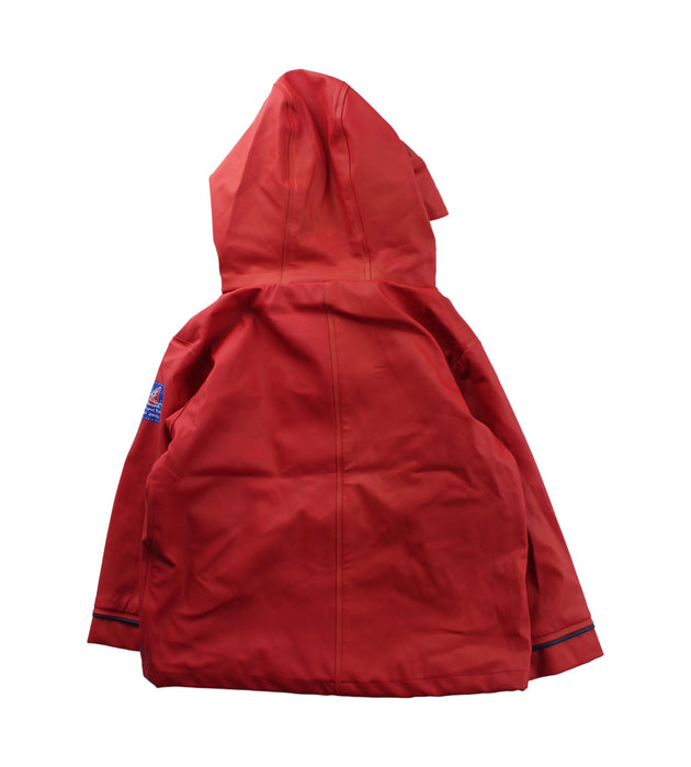 A Red Coats from Jojo Maman Bébé in size 2T for girl. (Back View)