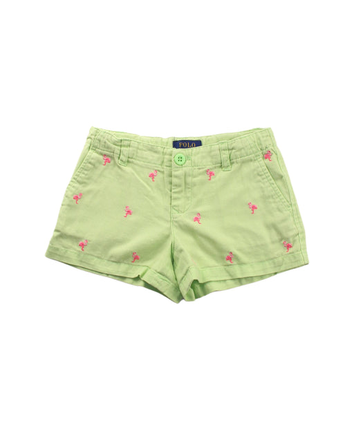 A Green Shorts from Polo Ralph Lauren in size 5T for girl. (Front View)