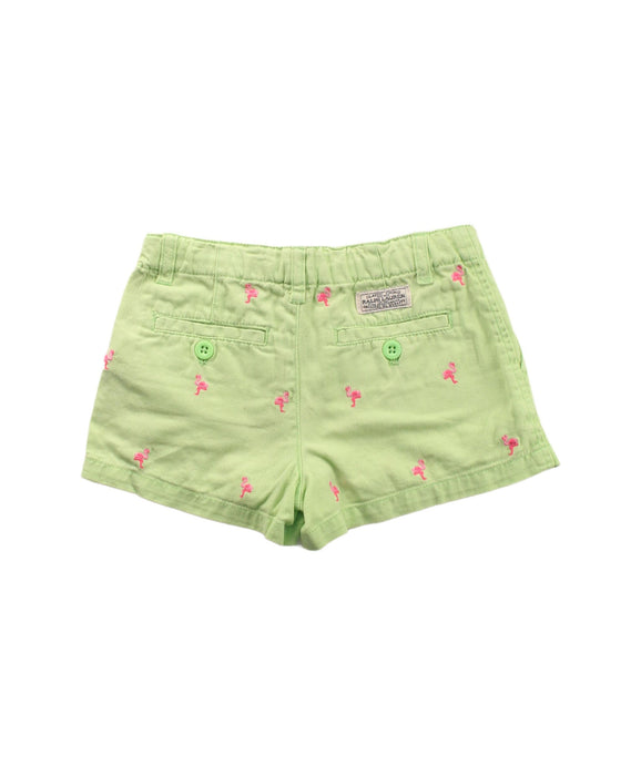 A Green Shorts from Polo Ralph Lauren in size 5T for girl. (Back View)