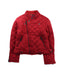 A Red Puffer/Quilted Jackets from Ralph Lauren in size 6T for girl. (Front View)