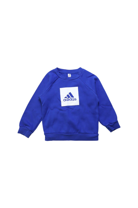 A Blue Crewneck Sweatshirts from Adidas in size 2T for boy. (Front View)
