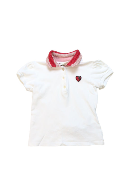 A White Short Sleeve Polos from Gucci in size 18-24M for girl. (Front View)