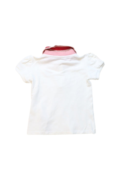 A White Short Sleeve Polos from Gucci in size 18-24M for girl. (Back View)