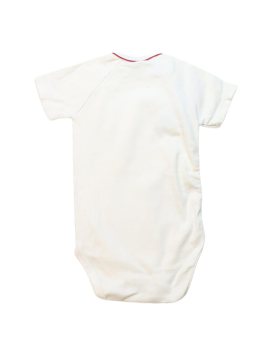A White Short Sleeve Bodysuits from Petit Bateau in size 18-24M for neutral. (Back View)