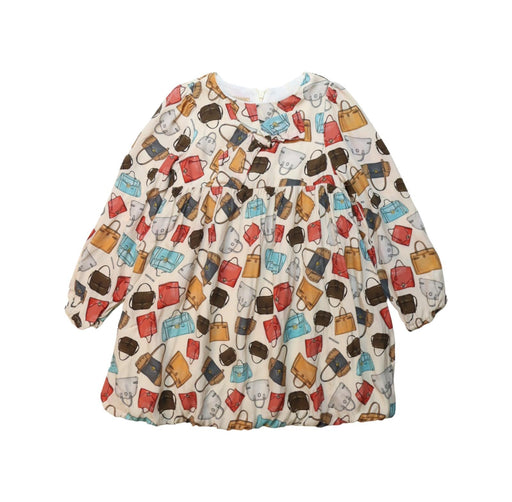 A Multicolour Long Sleeve Dresses from Trussardi in size 4T for girl. (Front View)