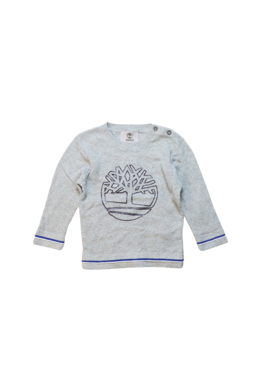 A Grey Buttoned Sweatshirts from Timberland in size 6-12M for boy. (Front View)