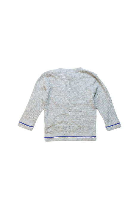A Grey Buttoned Sweatshirts from Timberland in size 6-12M for boy. (Back View)