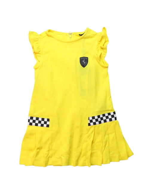 A Yellow Sleeveless Dresses from Ferrari in size 18-24M for girl. (Front View)